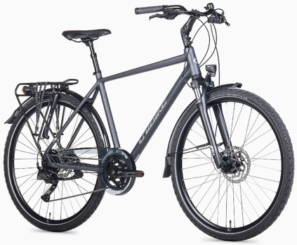 Dviratis Unibike Voyager GTS 2026 pilkas-L / 21" (Dydis: L / 21")
