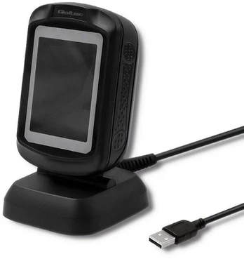 Brūkšninių kodų skaitytuvas Qoltec Desktop Barcode Scanner 1D/2D, stacionarūs