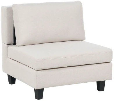 Modulinė sofa Beliani Unstad, šviesiai smėlinė, 76 x 76 cm x 72 cm