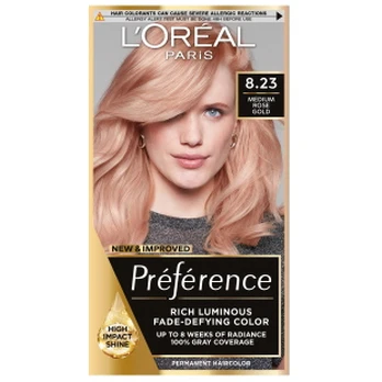 Plaukų dažai L’Oréal Paris Preference, 8.23 Medium Rose Gold