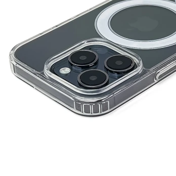 Dėklas Hurtel MagSafe Compatible Clear Corner Case for iPhone 17 Pro Max - Clear