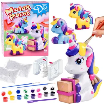 DIY Creative Kit - Form and Paint Plaster Unicorns ZA5755