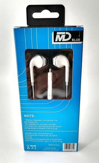 MD Blue Headphones