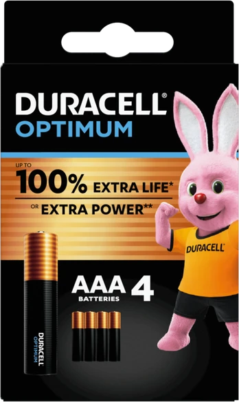 Duracell OPTIMUM LR03 AAA elementai OP2400, 4 vnt.