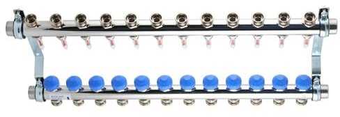 Watts Manifold 12 kredse m/flowmeter