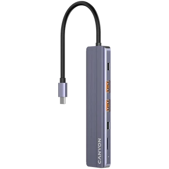 CANYON hub DS-17 6in1 4k USB-C Grey | CNS-TDS17