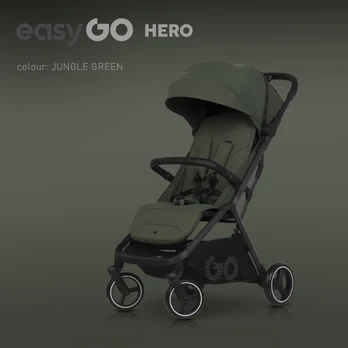 EASY GO vaikiškas vežimėlis HERO JUNGLE GREEN