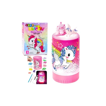 Creative Kit Unicorn in a Jar Diamonds Night Lamp Remote Control DIY
