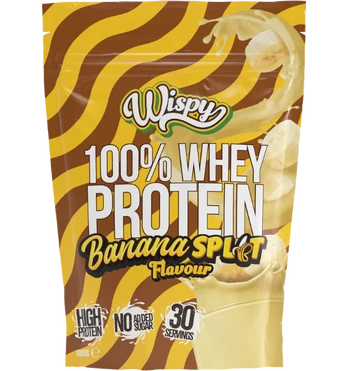 Wispy 100% Whey Protein, Banana, 1000 g