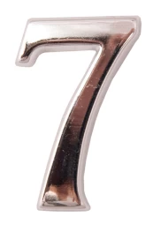 Buto numeris 7, 50 mm, chromo sp. kaina