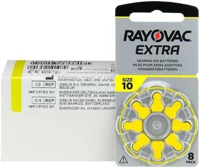 Rayovac Extra elementai klausos aparatams PR70 10, 80 vnt.