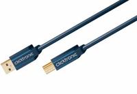 Kabelis USB Clicktronic USB-A - USB-B 3 m Mėlyna (RB70093)