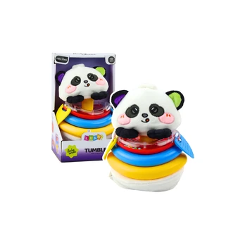 Sensory Toy Tumbler Panda Pyramid Rocking Teethers Rattle