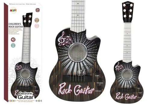 Lean Electric Toy Guitar Lights Sounds Cube