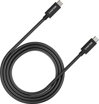 Kabelis CANYON CNS-USBC44B USB-C 1m Juodas