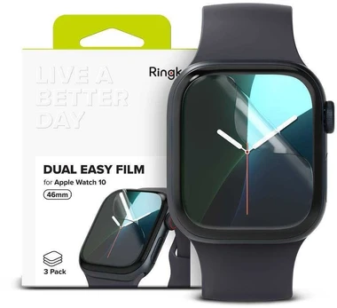 Apsauginė plėvelė Watch 10 (46mm) Ringke Dual Easy 3-pack Clear