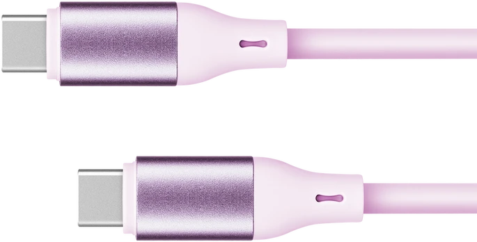Kabelis USB typu C - USB typu C 1 m silikonowy rožinė Kruger & Matz Basic
