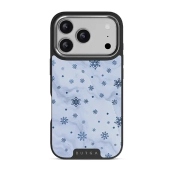Ice Queen - Snowflakes iPhone 17 Pro Case, Elite Dark (MagSafe) / Silver