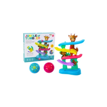 Lean Toys Ball Slide Giraffe Monkey Sounds Colorful