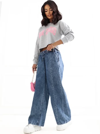 Sublevel Bluza-D10072C02562A-jasny pilka