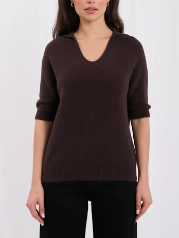Italy Moda Sweter-IT-SW-2601.31-ciemny ruda