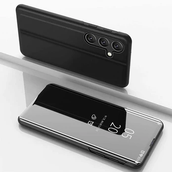 Hurtel Clear View Samsung Galaxy S25 dėklas telefonui juodos spalvos