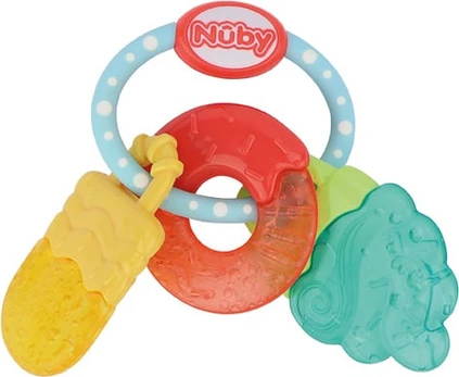 Nuby - Icy Bite Sweets Teether Yellow/Turqoise/Red + 3 M (SKU: 708062)