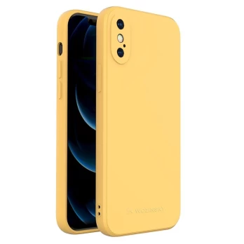 Dėklas Wozinsky Color Case silikonas iPhone XS Max Geltonas