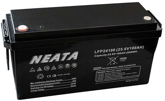 NEATA LFP24-100-1 25.6V 100Ah Lithium Ion akumuliatorius su Bluetooth