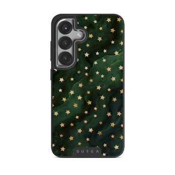 Prince Charming - Stars Samsung Galaxy S25 Case, Elite Dark (Magnetic) / Silver