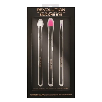 Silikoninių šepetėlių rinkinys Makeup Revolution Silicone Eye Flawless