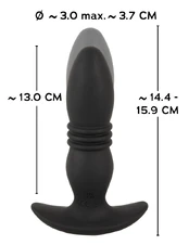 Anos Thrusting Plug Vibruojantis analinis dildo kaina