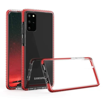 „SURPHY“ skaidrus dėklas, „Galaxy S20 Plus“ 6,7 colio, raudonas