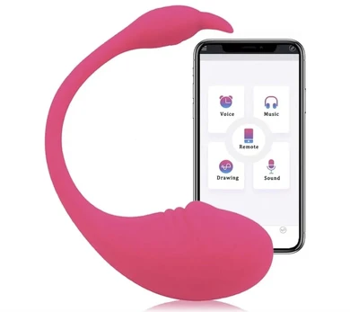 Vibratorius Kegel su programos valdymu, rožinis