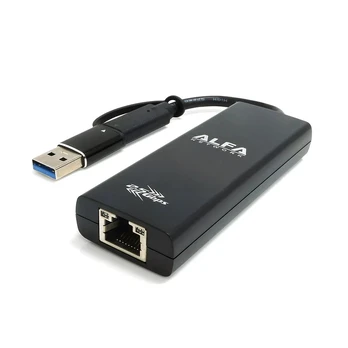 ALFA NETWORK 2.5 GbE Type-C SuperSpeed USB 5 Gbps Ethernet Adapter (AUE2500CA)