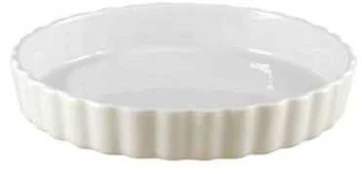 Multi Tærtefad Ø30.5 cm Glat inderside Porcelæn Hvid,8 stk/krt