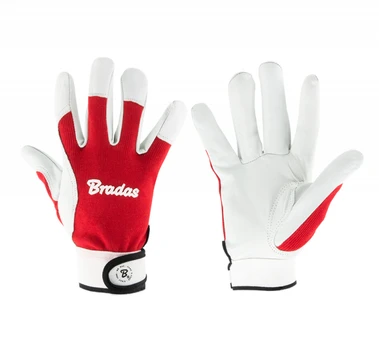 Apsauginės darbo pirštinės Bradas WHITEBIRD FLEX, odinės, 8 dydis, 6 vnt.