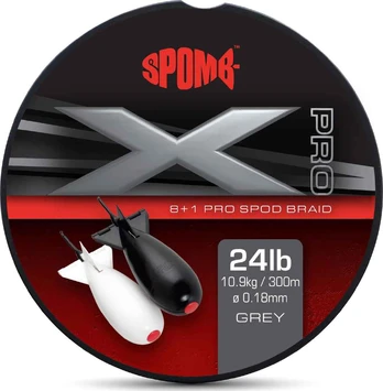 Valas Spomb X Pro Braid grey 8+1, 0,18 mm, 10,9 kg, 24 lb
