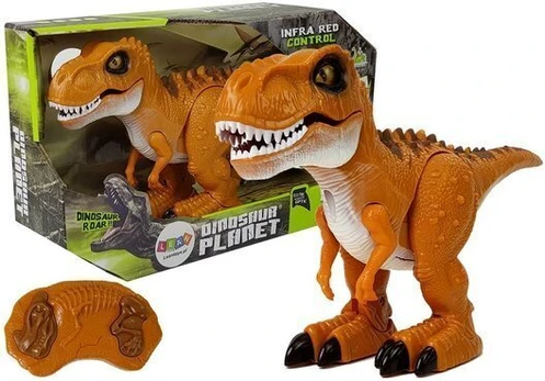 Nuotoliniu būdu valdomas dinozauras Lean Toys, rudas