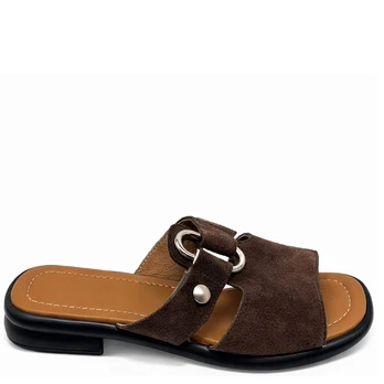 LA CONTE Šlepetės moterims, Ruda, Slippers