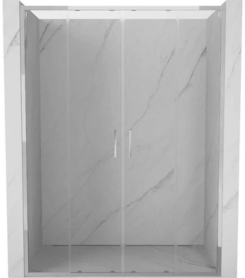 Dušo durys Mexen Exo, stumdomos, 150 cm, transparent/chrome