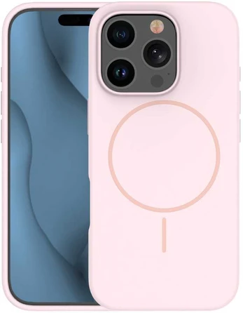 Dėklas Telforceone Silicone Thin Mag case for iPhone 17 Air 6,6' light pink