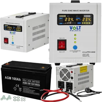 Avarinis maitinimas avarinis maitinimo šaltinis ups katilui co 800e 12v + 100ah agm