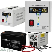 Avarinis maitinimas avarinis maitinimo šaltinis ups katilui co 800e 12v + 100ah agm kaina