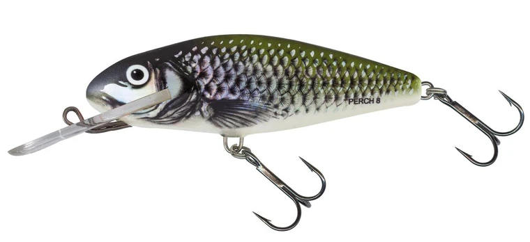 Vobleris Salmo Perch, 8 cm, Deep Runner HOLO BLEAK
