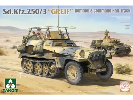 Takom - Sd.Kfz.250/3 “GREIF” Rommel’s Command Half-Track, 1/35, 2194