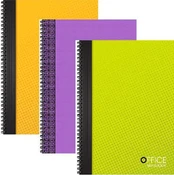 Bloknotas, A4, langeliais, 48 lapai, 70gsm, su spirale šone kaina