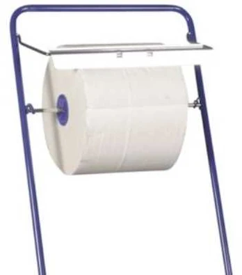 Abena Gulvstativ 84x50x40,5cm - Neutral, blå, rustfrit stål, til værkstedsruller max 40cm