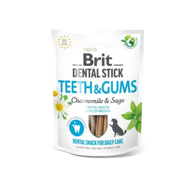 Brit Dental Stick Teeth&Gums Chamomile&Sage dantų priežiūrai, 7 vnt. x 4