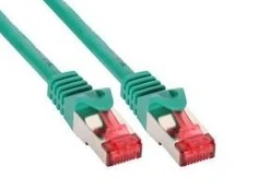 InLine patch cable Cat.6, S/FTP (PiMf), 250MHz, žalias - 1m